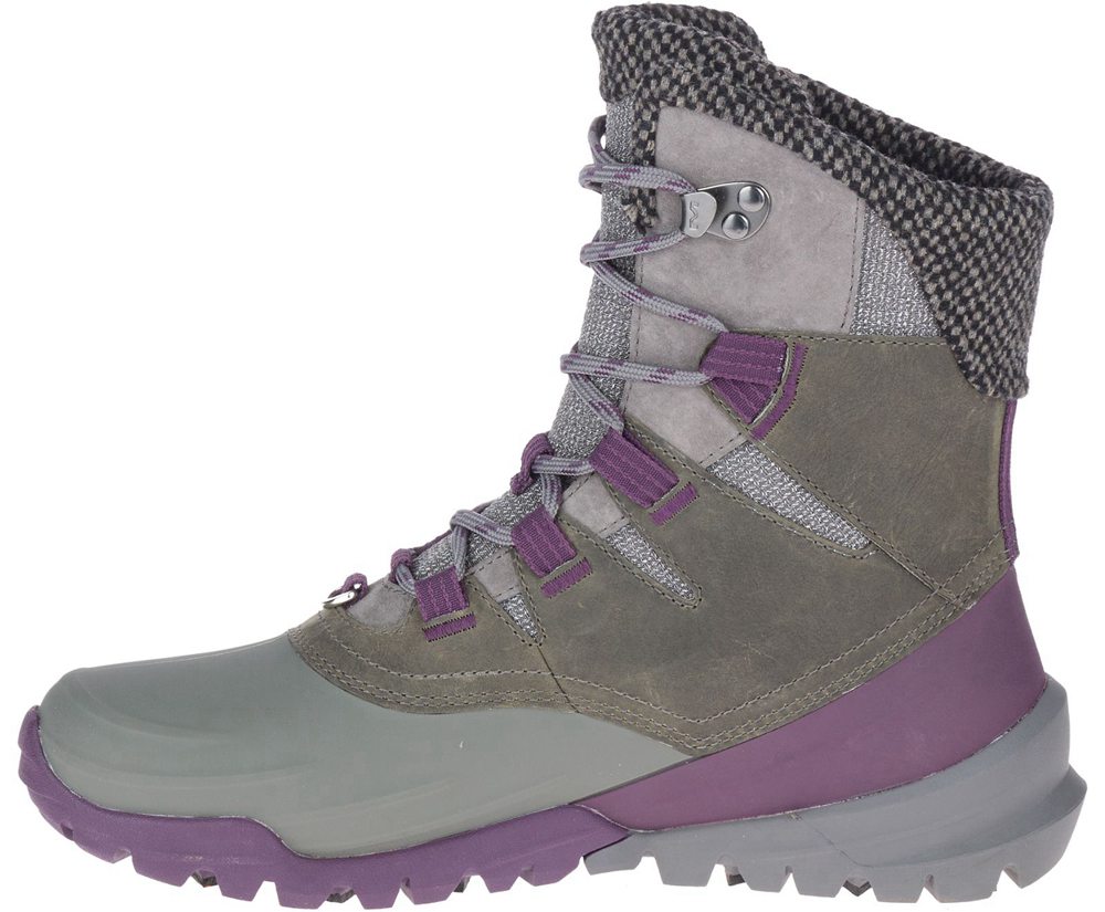 Merrell Støvler Dame - Thermo Aurora 2 Mid Shell Waterproof - Grå - LYF329675